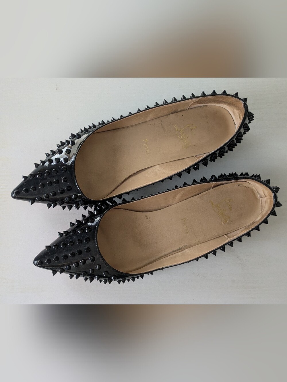 Christian Louboutin Spiked Pigalle Flats EU 43 US 13